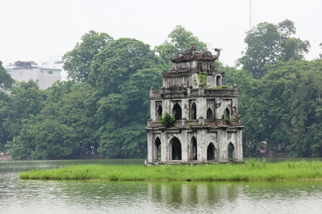 Temple on the Green Lake, Hanoi, Vietnam